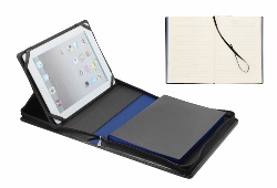 FOL01 - Black PU folio and notepad for iPad and iPad mini